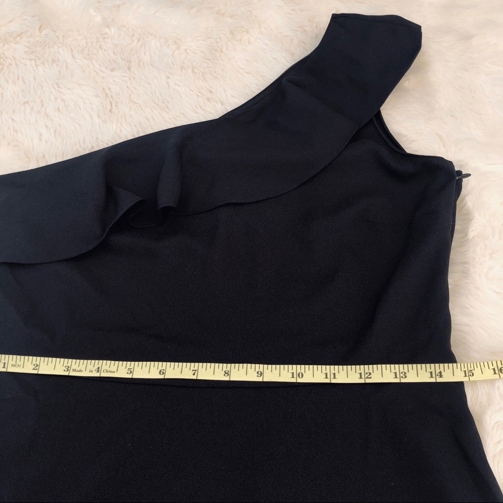 Banana Republic frilly one sleeve LBD 6P - Picture 7 of 8